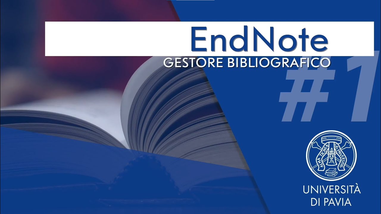 Sistema Bibliotecario di Ateneo - Tutorial - Applicativo EndNote Web / Gestore Bibliografico (UNIPV)