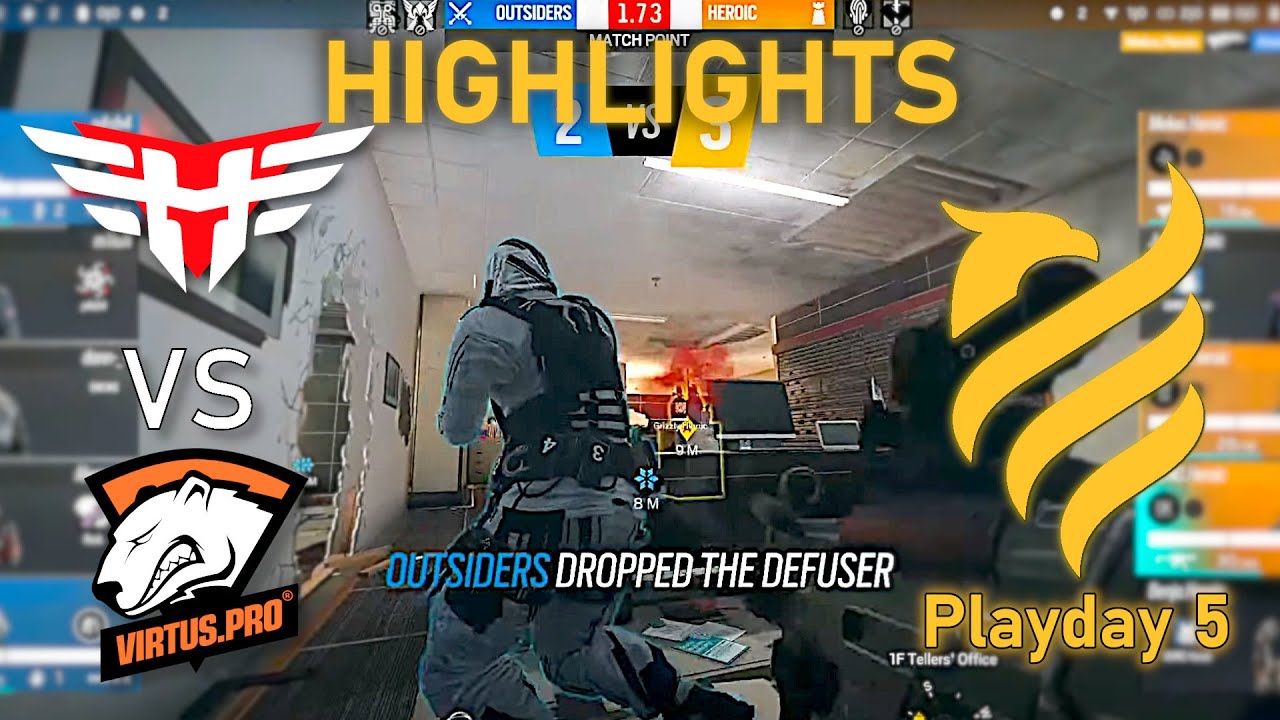GREAT GAME! Heroic vs Outsiders (VP) - HIGHLIGHTS - Playday 5 - EUL 2022 Stage 3 - R6 Esport