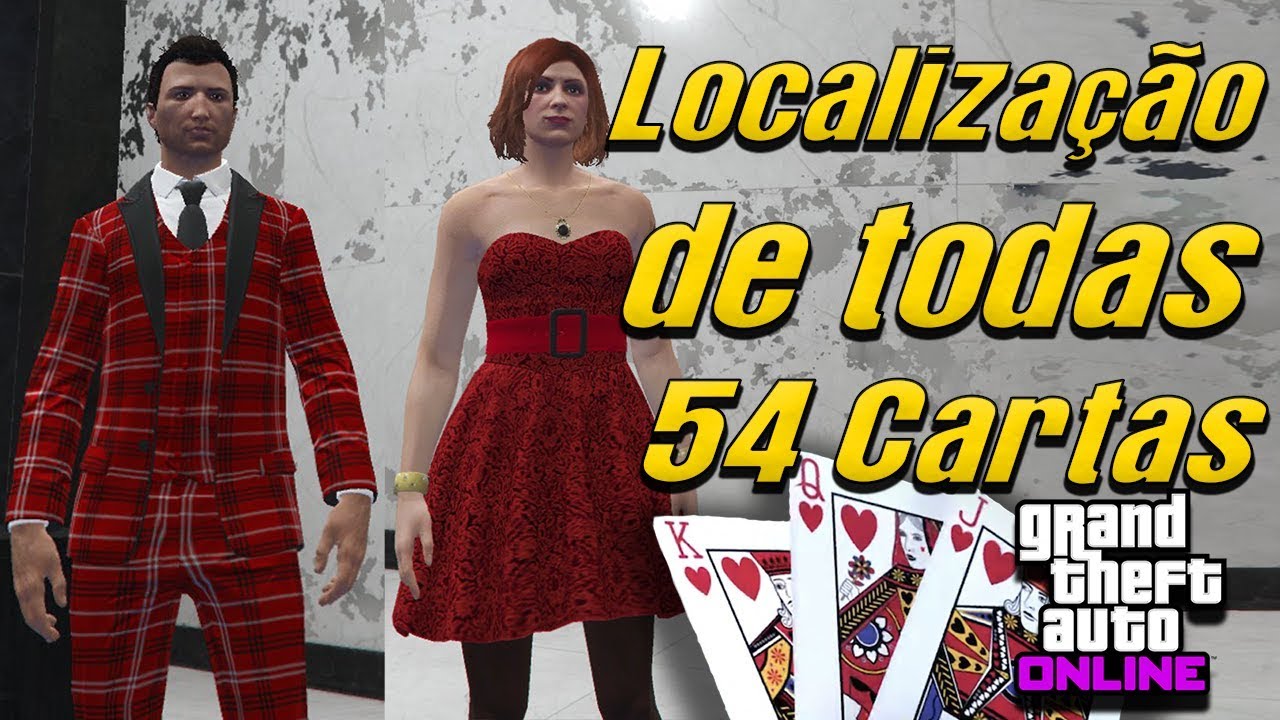 GTA V Online Traje Peixe Grande Localização de Todas 54 Cartas