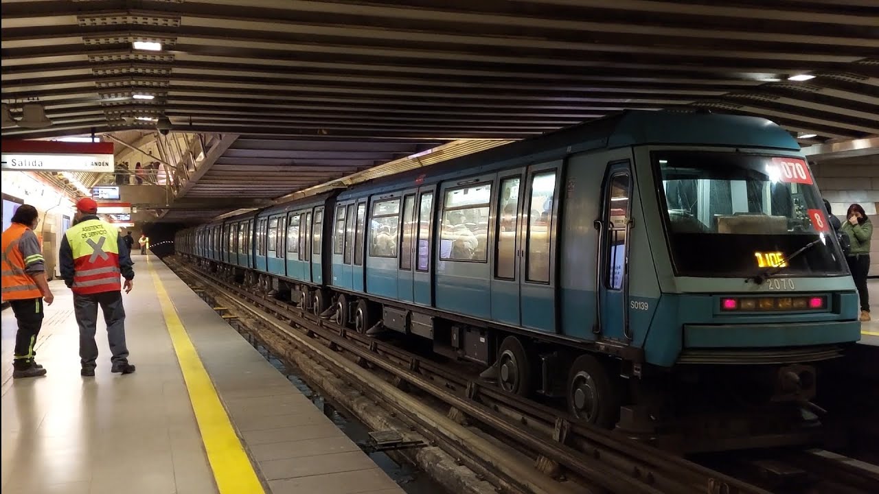 Recopilación de trenes en Manquehue Linea 1 (especial 100 suscriptores) parte (1/2)