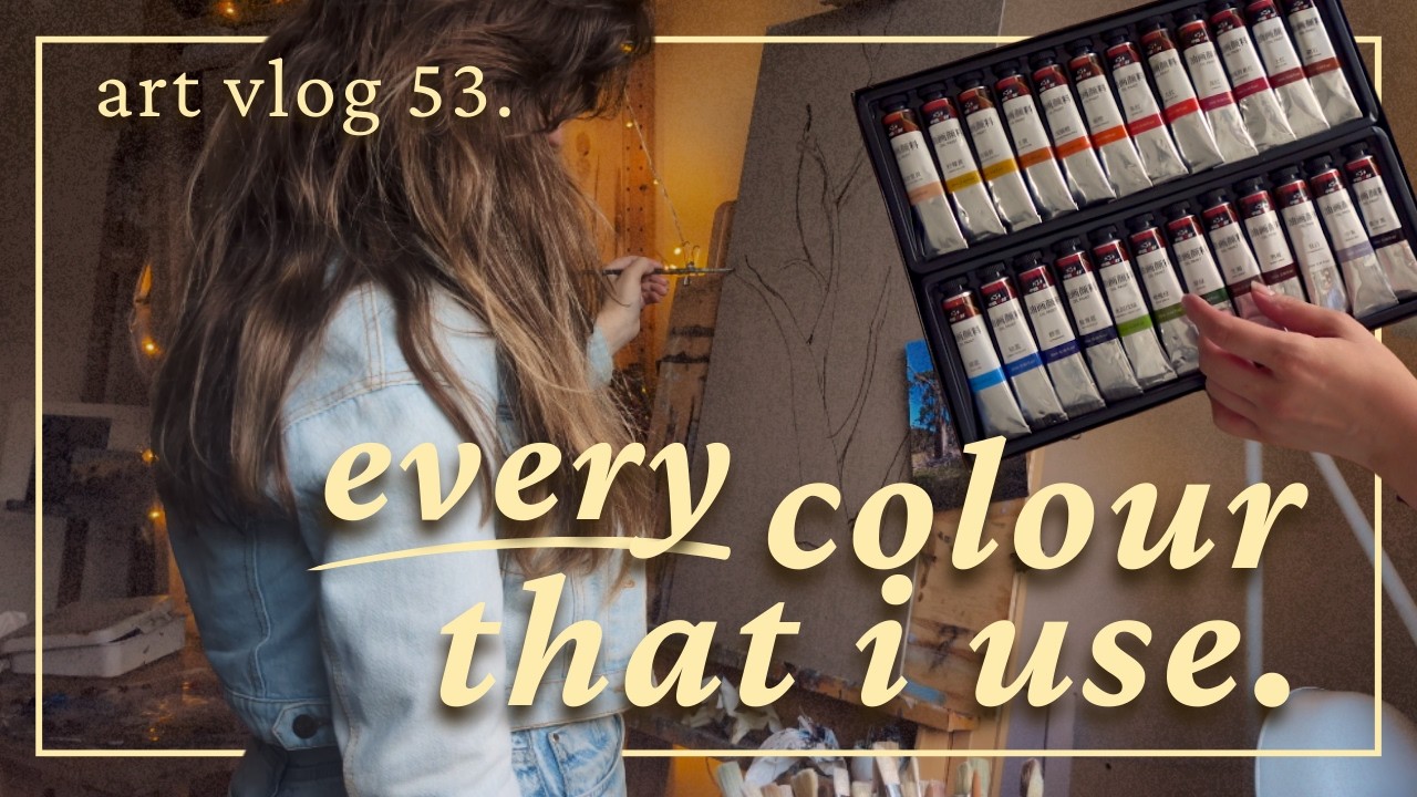 honest lightwish oil paint review + the colours I use in all my paintings