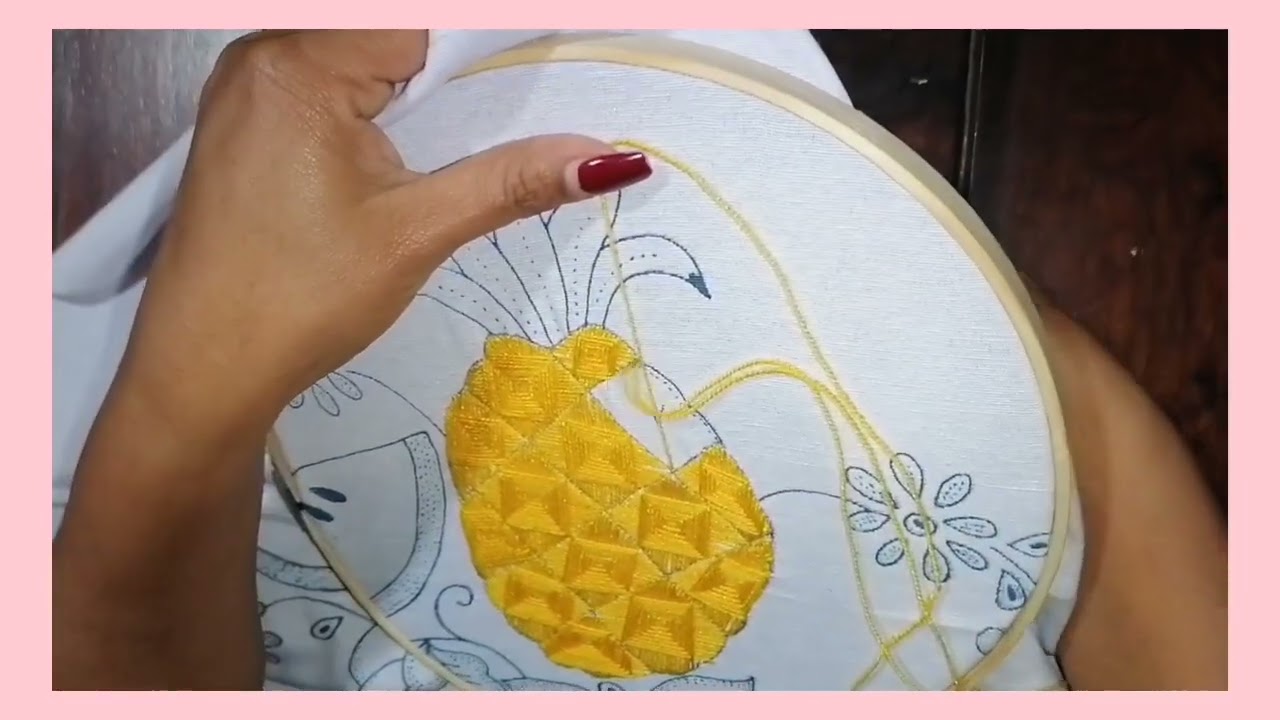 🧶Puntada fantasía para una piña🍍