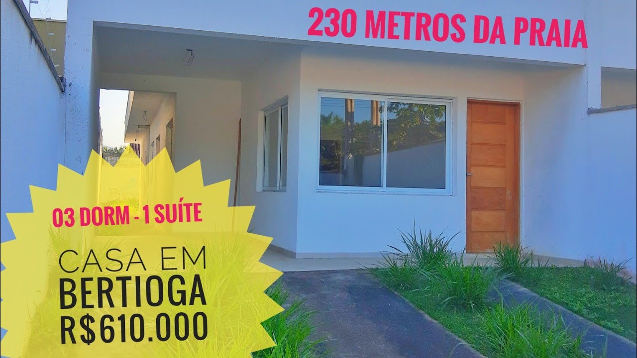 CASA EM BERTIOGA PERTO DA PRAIA - R$610.000