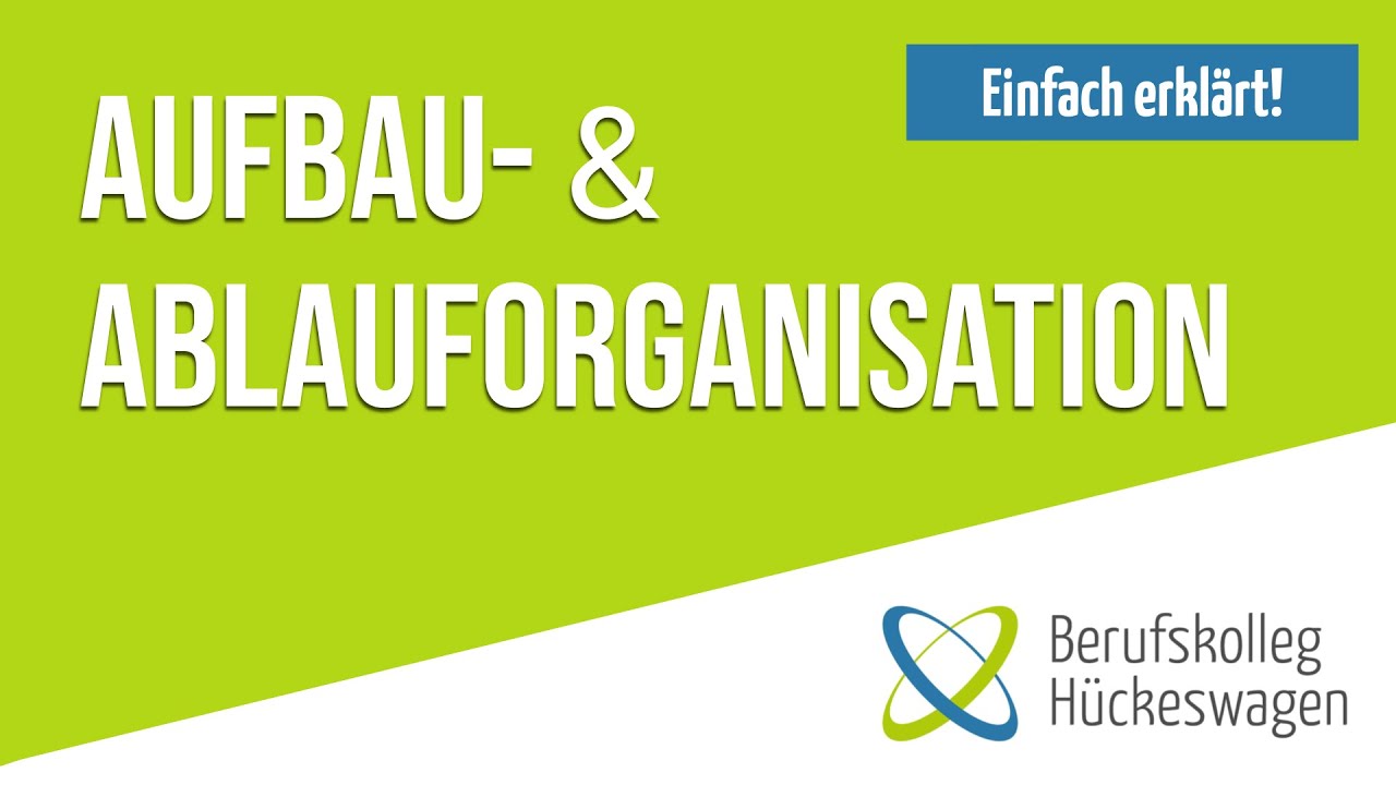 Aufbauorganisation, Ablauforganisation erklärt |Organigramm Matrixorganisation Organisationsstruktur