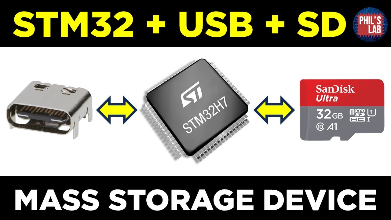 (Sponsored) STM32 USB SD Card Mass Storage Device Tutorial - Phil's Lab #148
