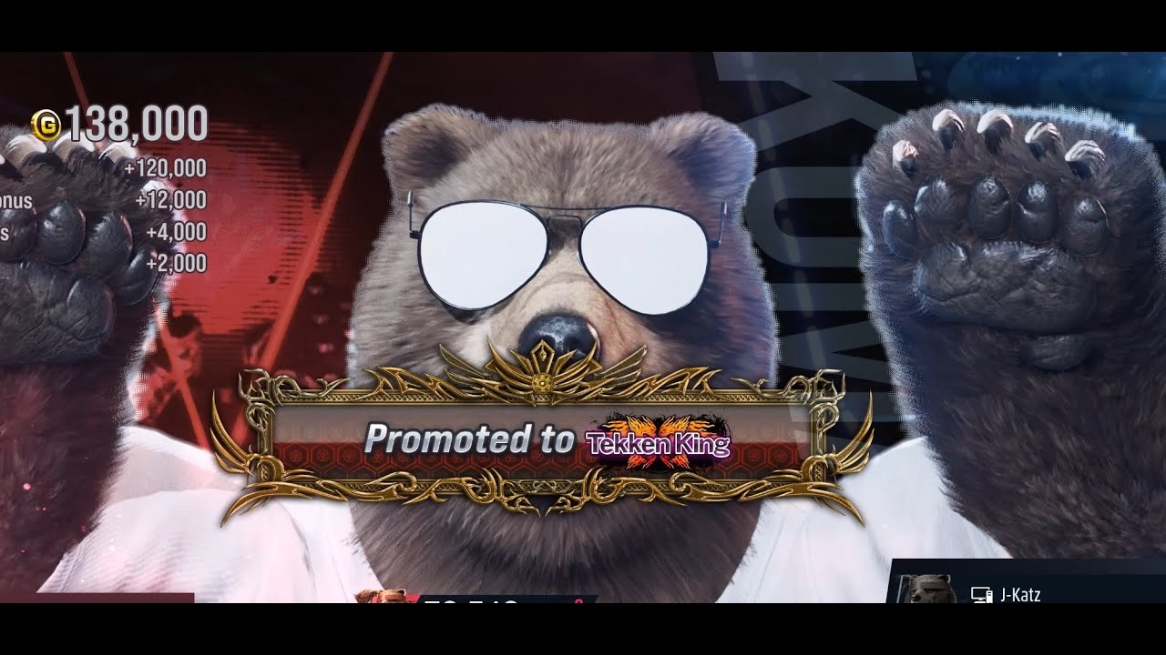 Kuma | Ranked day 8 | Tekken King and BIG BEAR ROLL OKI testing on high ranked players