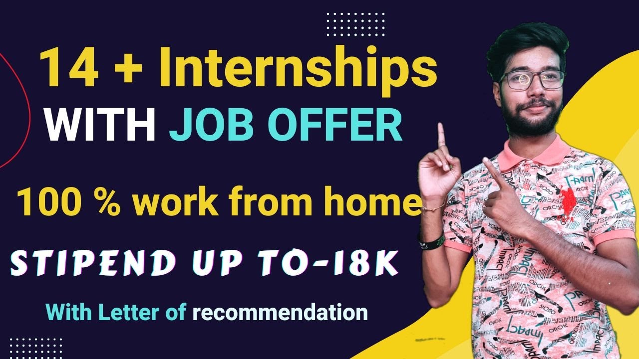 Online Internships in 2022 With Job Offer | Free online internship with certificate |Work From Home