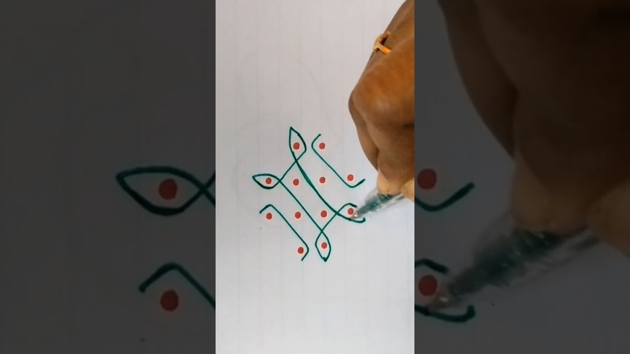 4*2 புள்ளி கோலம் | Simple Rangoli Design | Divine Kolams 