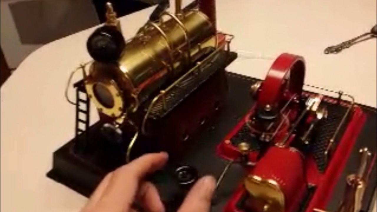 WILESCO D21 Live mini steam engine run
