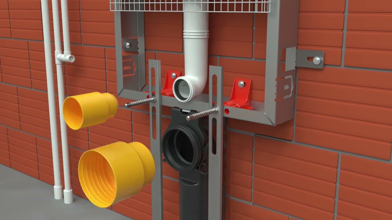 Quarter Bath Standart Model Metal Ayaklı Gömme Rezervuar Montaj