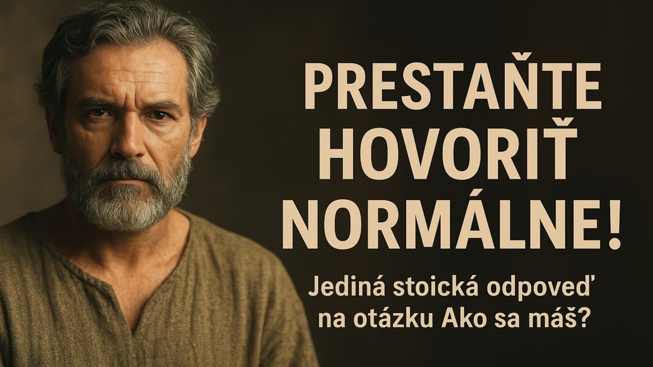 PRESTAŇTE HOVORIŤ „NORMÁLNE“! Jediná stoická odpoveď na otázku „Ako sa máš?“, ktorá zmení všetko