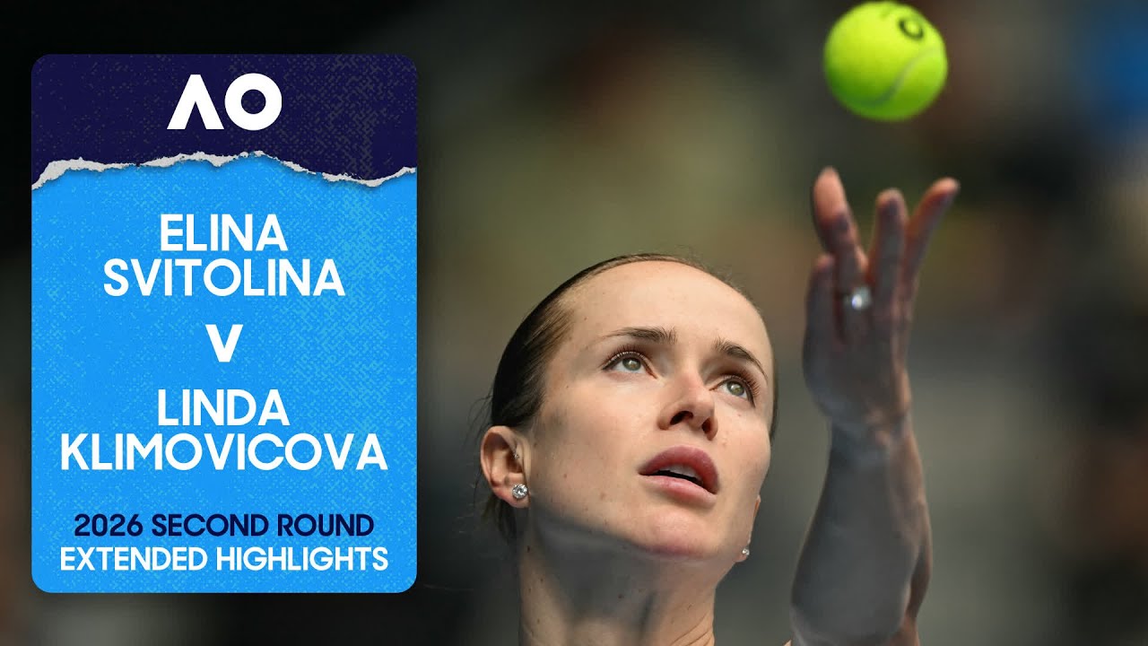 Elina Svitolina v Linda Klimovicova Extended Highlights | Australian Open 2026 Second Round