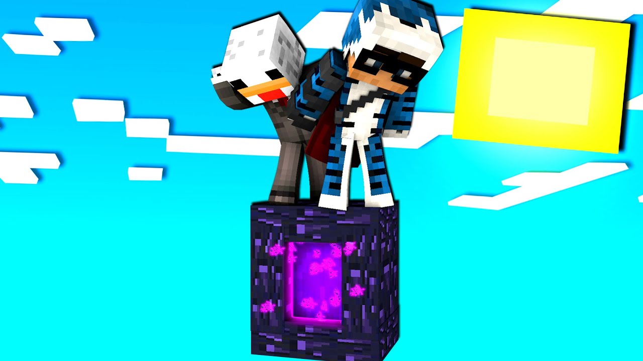 SOPRAVVIVIAMO SU UN SOLO BLOCCO DI PORTALE DEL NETHER - MINECRAFT ITA
