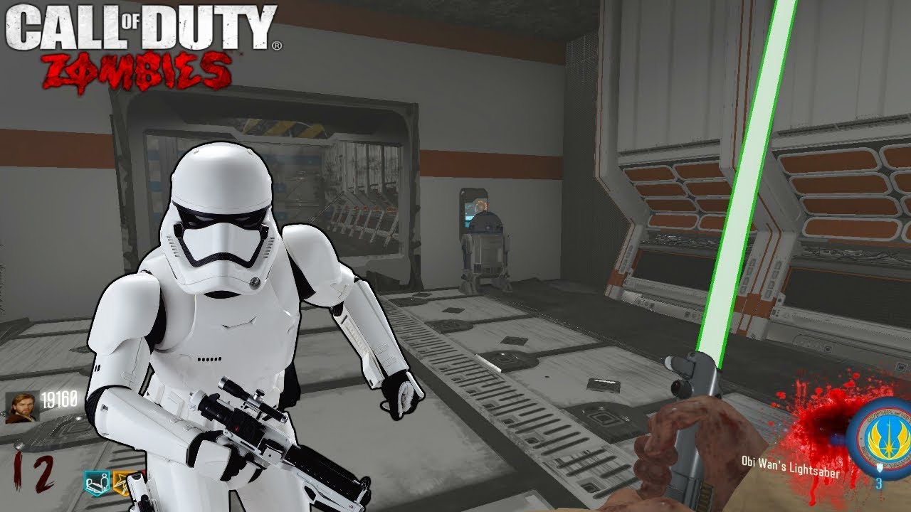 STAR WARS THE EVIL EMPIRE CUSTOM ZOMBIES EASTER EGG CON DARTH VADER | BLACK OPS 3 ZOMBIES MOD TOOLS