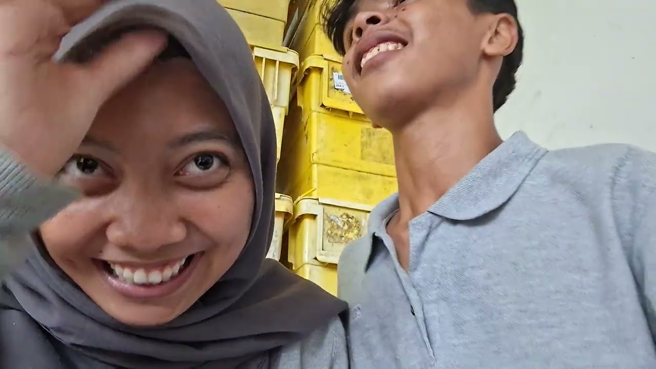 our random talk at alfamart hihi