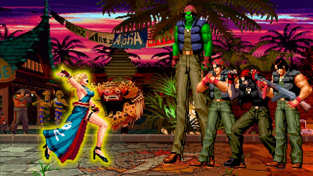 [KOF Mugen] B. Jenet YS vs Ralf Jones Team