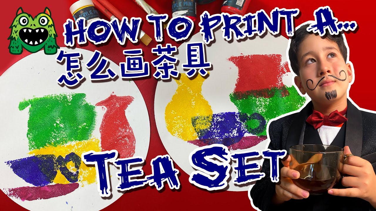 Can You Print a Tea Set with Sponges? | Monster Art TV