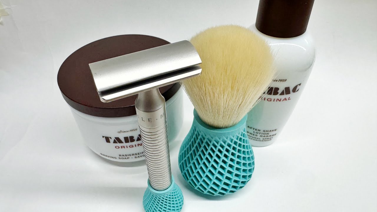 ⚜️Mühle Rocca⚜️Tabac Shaving Set⚜️Oblique Cashmere by CF Shaves 