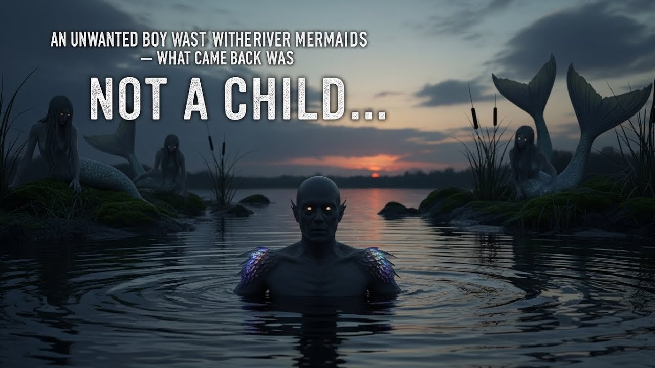 An Unwanted Boy Was Left with the River Mermaids — What Came Back Was Not a Child… 