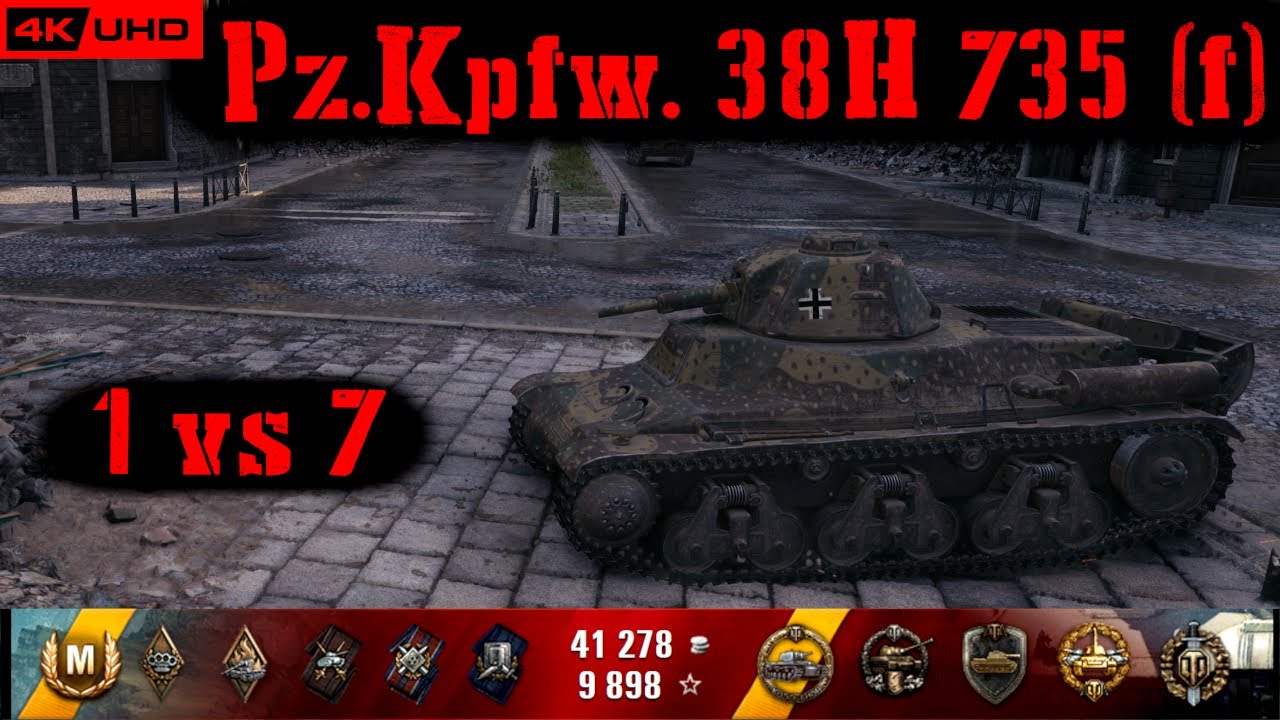 World of Tanks Pz.Kpfw. 38H 735 (f) Replay - 10 Kills 1.3K DMG(Patch 1.7.0)