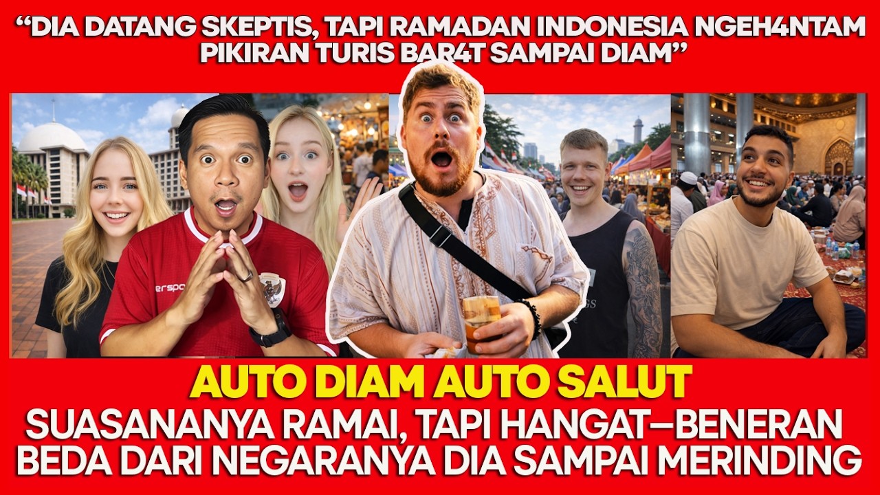 TURIS BARAT TERDIAM… RAMADAN DI INDONESIA TAK SEPERTI YANG DIA BAYANGKAN