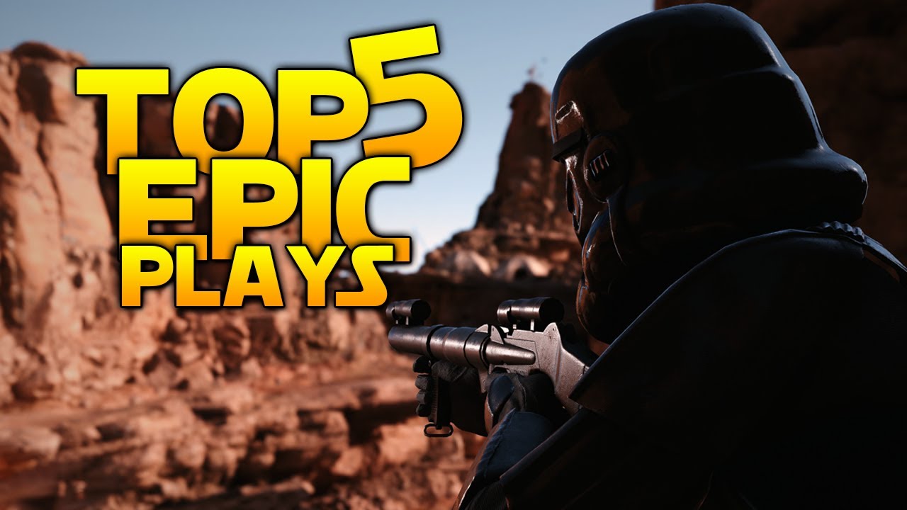 Star Wars Battlefront TOP 5 EPIC PLAYS: Tons of Multi kills!