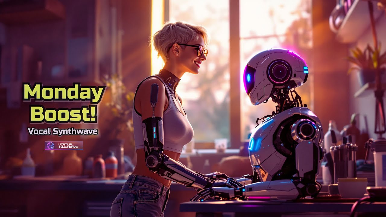 Monday Boost! ☕ Vocal Synthwave — Coffee & Circuits