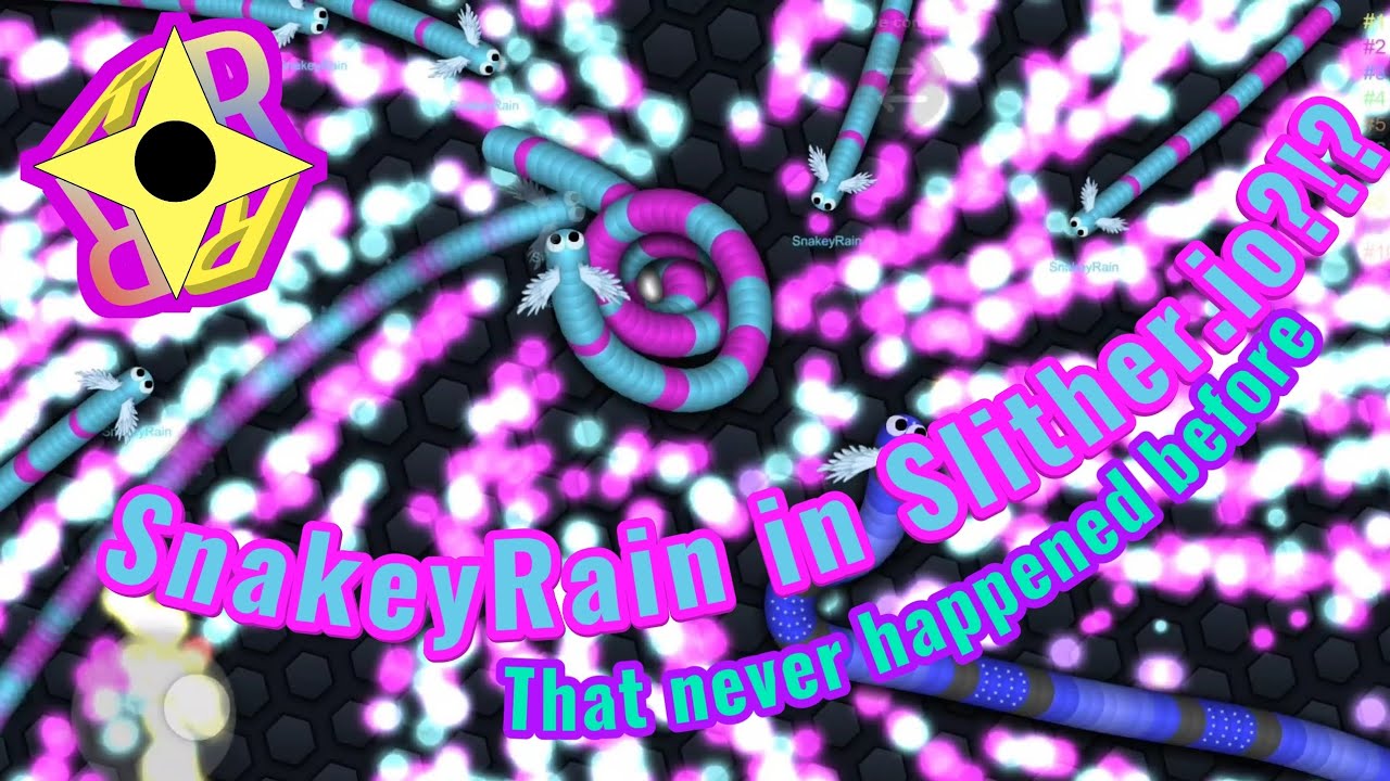 👀SnakeyRain in Slither.io?!?!🤨