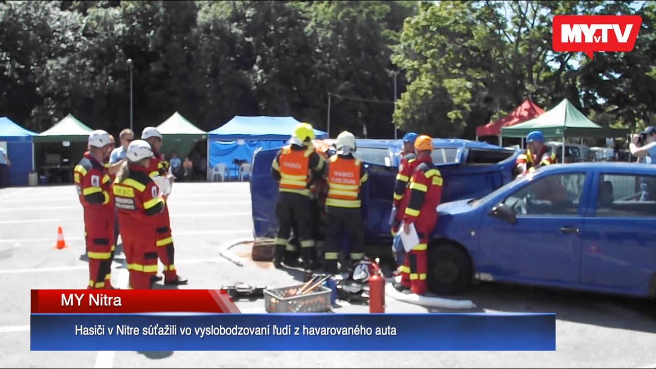 Hasiči v Nitre súťažili vo vyslobodzovaní ľudí z havarovaného auta