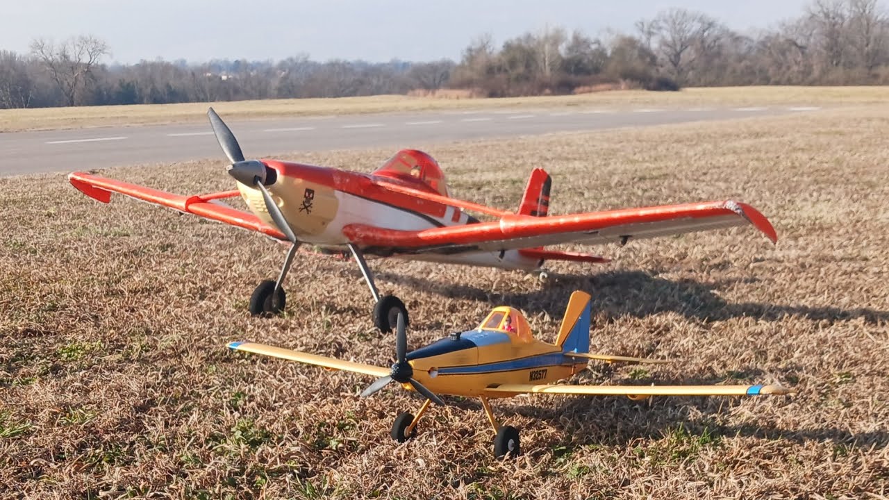 Flying Both of my RC Crop Dusters at Peeler - 2/10/26