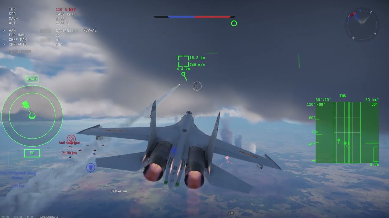 War Thunder: Air Battles Volcano Valley Tier 13.3