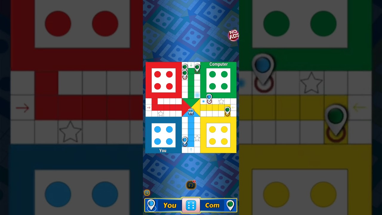 Ludo king 💥game( play 225)Me vs computer 🎲Ludo king game player |#ludoking 