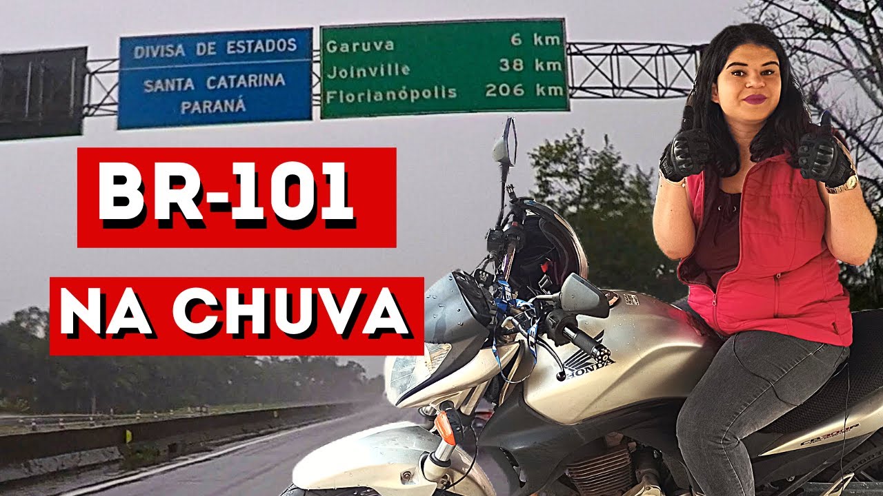 FUI SOZINHA DE MOTO PARA BOMBINHAS / SC !! Viagem de CB300 - Parte 1