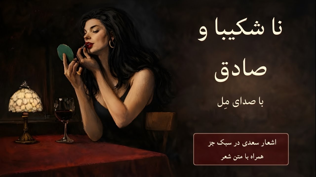 سعدی روی موسیقی جز | نا‌شکیبا و صادق (با صدای مل) - همراه با متن شعر روی تصویر