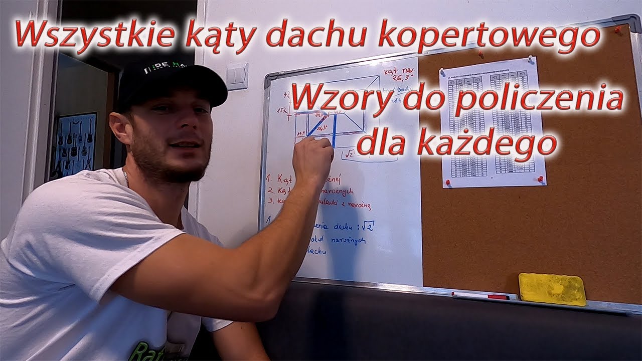 Jak łatwo policzyć każdy kąt dachu kopertowego? Krokwie narożne, Kulawki - kąty ich połączenia