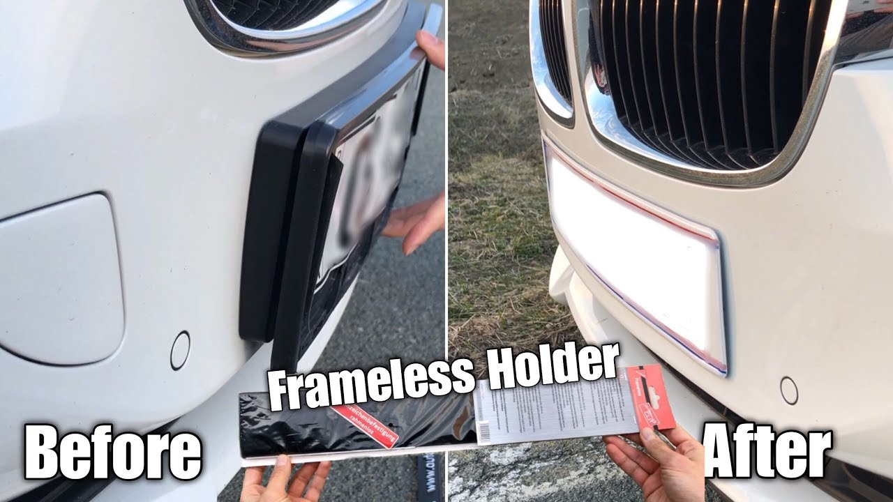 Self Adhesive Frameless Licence Plate Holder