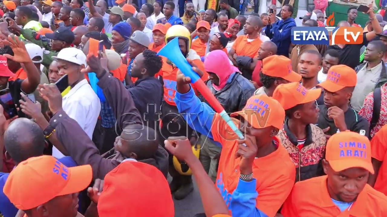 Kajiado residents turned up in big numbers to welcome the ODM Deputy Party Leader H.E Simba Arati