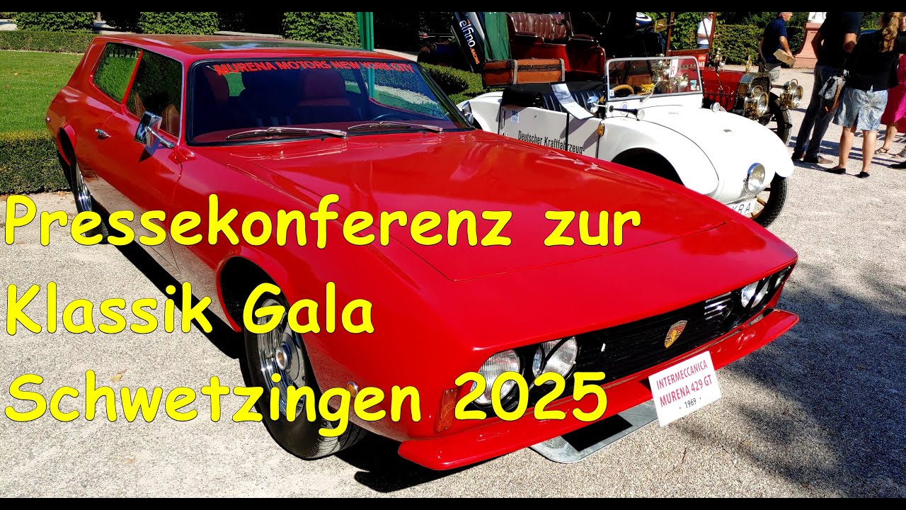 Presse Konferenz ClassicGala Schwetzingen 2025 - Vorstellung Intermeccanica Murena 429 GT