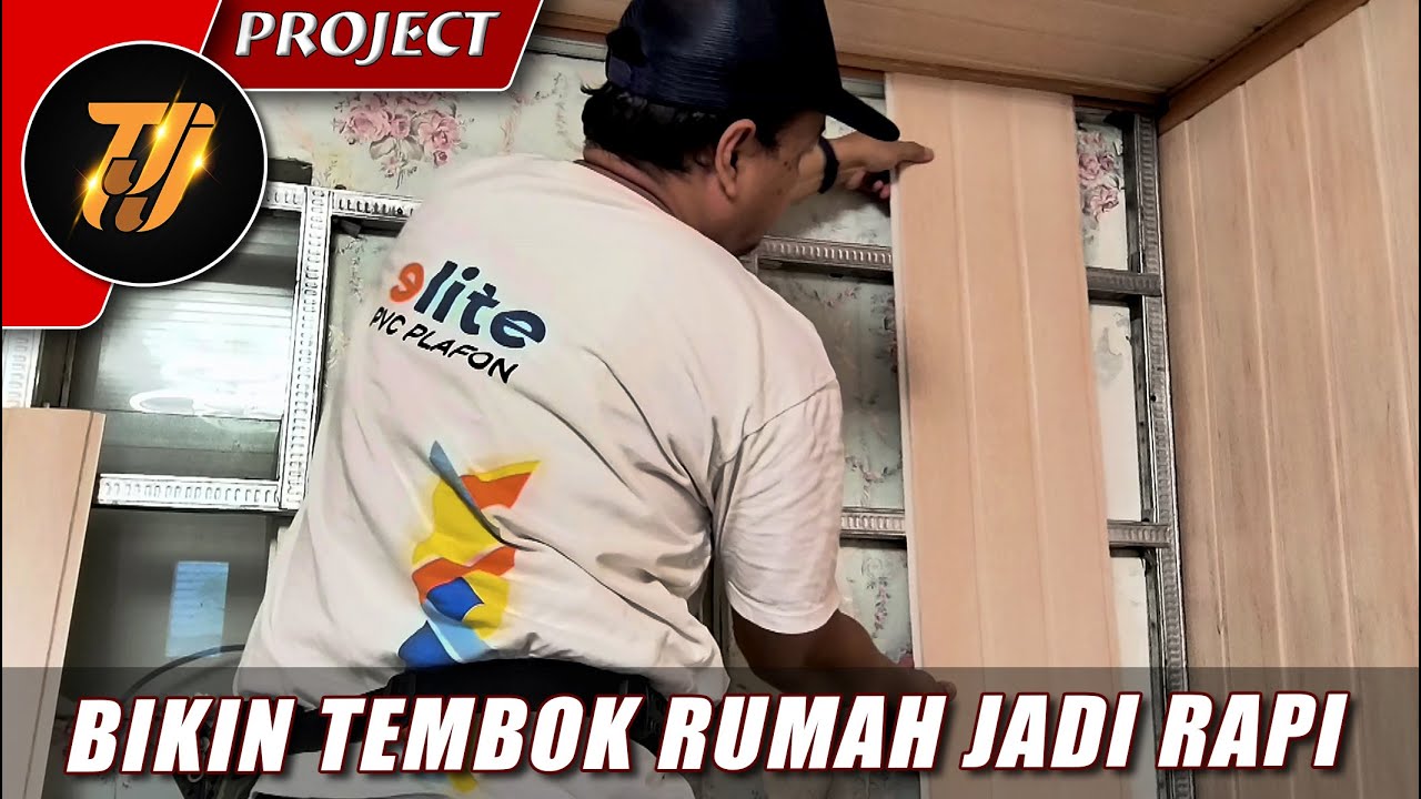 Cara tutup tembok berantakan pakai PVC Plafon