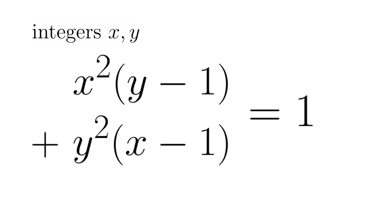 A Nice and Symmetric Equation | Polish Mathematical Olympiad Second Round
