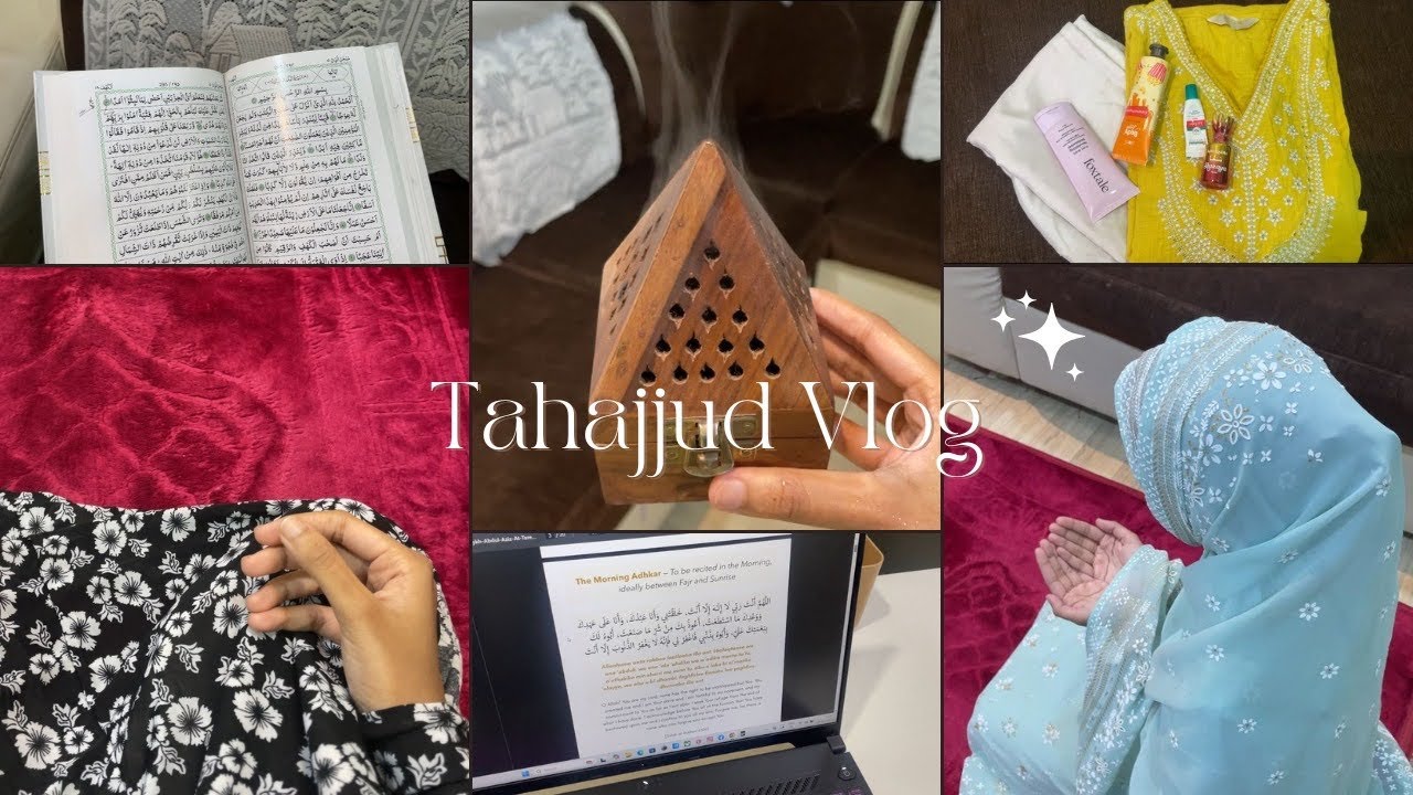 Tahajjud vlog 🌙 | Friday Routine 🤲🏻🫧 | Quran, Dhikr & cooking , Muslimah ✨