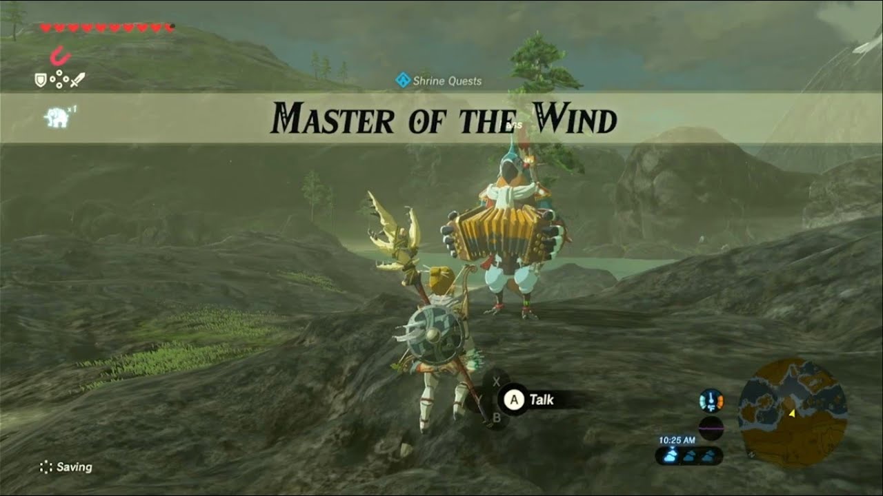 Kass e o mestre do Vento/Master of the Wind - Missão de Santuário (Lan) - Zelda: Breath of the Wild