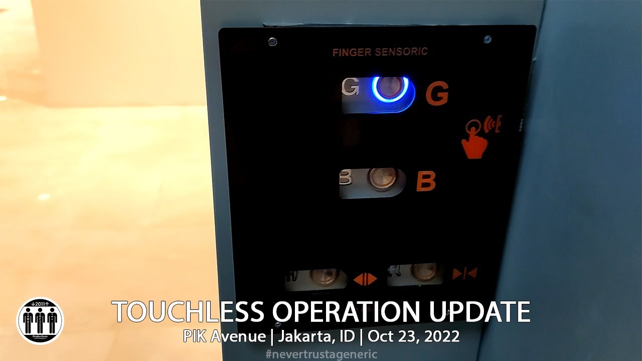 OTIS Gen2 Carpark Lift / Elevator with Touchless Operation at PIK Avenue, Jakarta