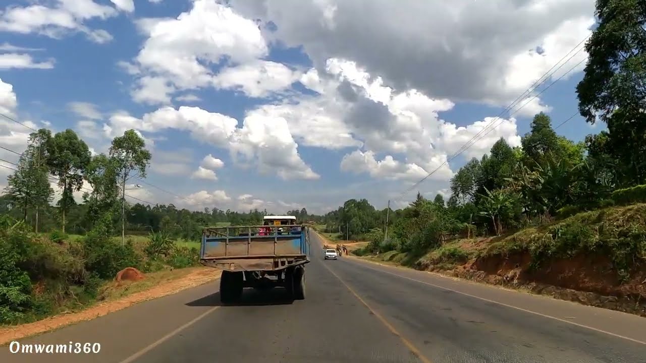 Road trip on Kakamega Webuye road, Kenya