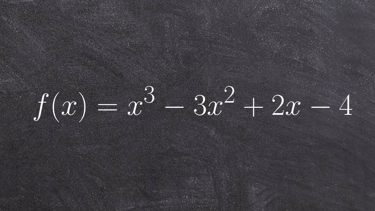 How to apply the remainder theorem by evaluating and synthetic division