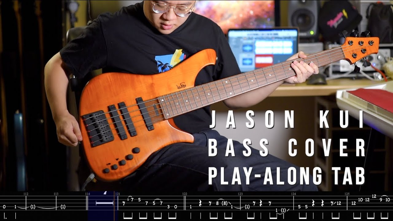 Jason Kui《Thundershine》Bass Cover + Play-Along TAB!