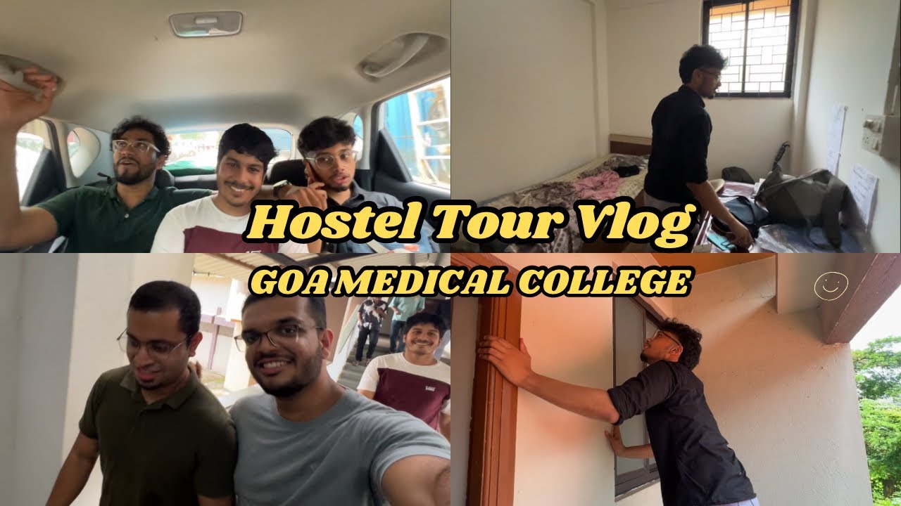 Final Year Hostel Tour at Goa Medical College Vlog #mbbs #hostel #medicalcollege #hostellife