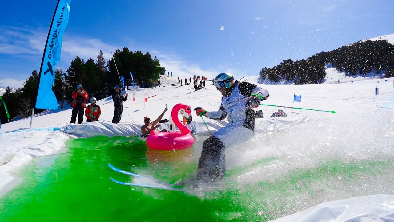 &iexcl;LA CARRERA DE ESQU&Iacute; M&Aacute;S LOCA! | MAMBA SKI RACE