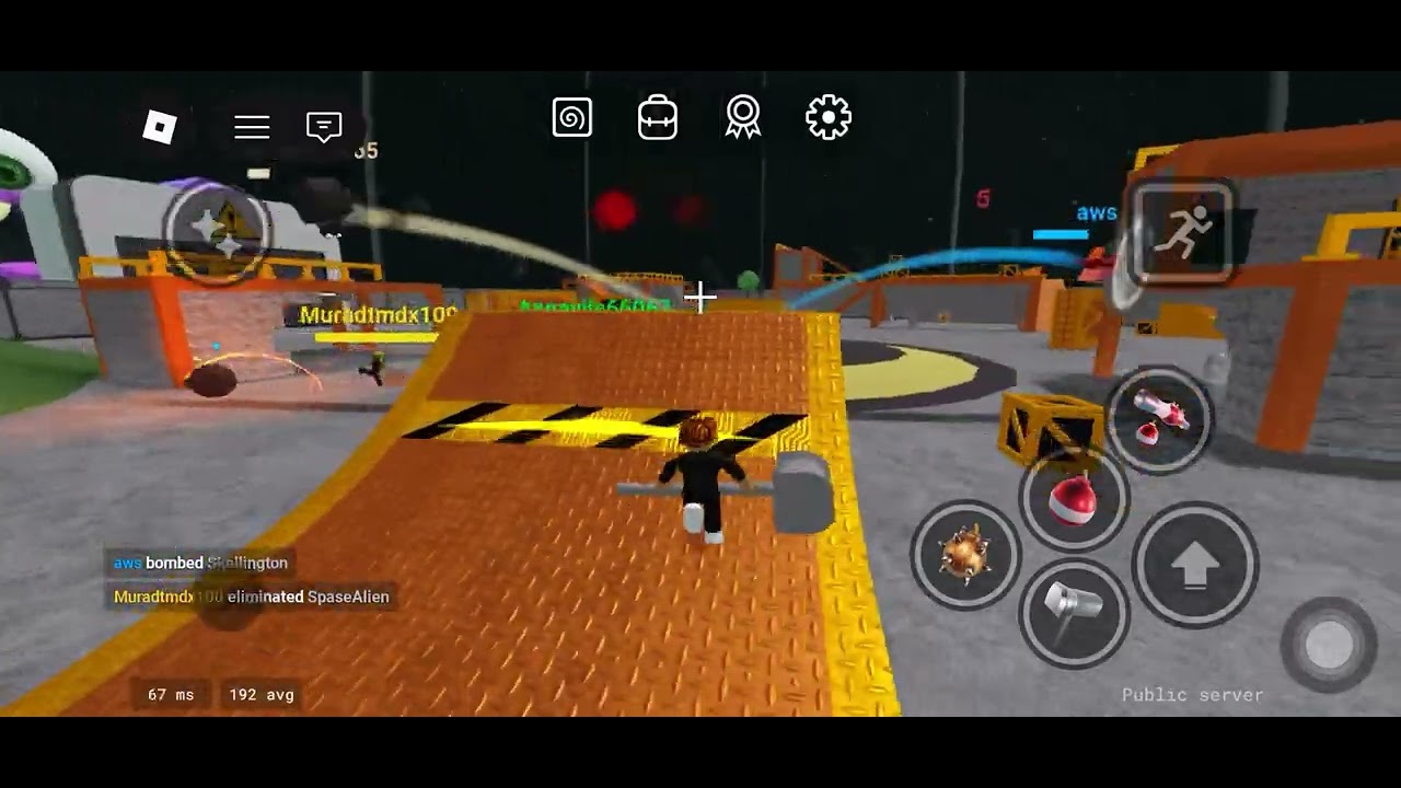 Playing this game called blast zone