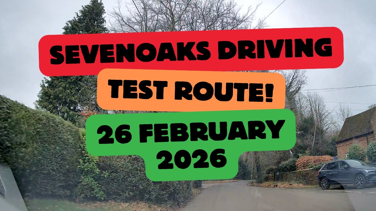 Маршрут для сдачи экзамена по вождению в Севеноксе 26 февраля 2026 года.